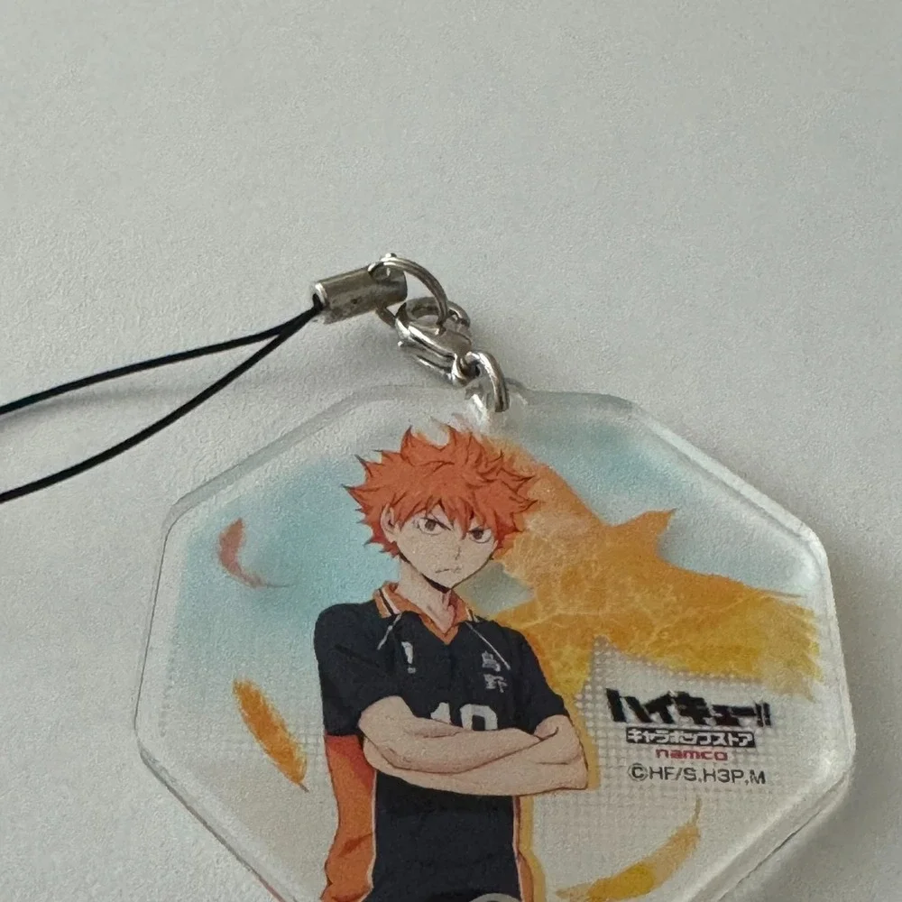 Haikyuu Shoyo‎ Hinata Volleyball Anime Series Acrylic Charm Tag Fob Keys Bag